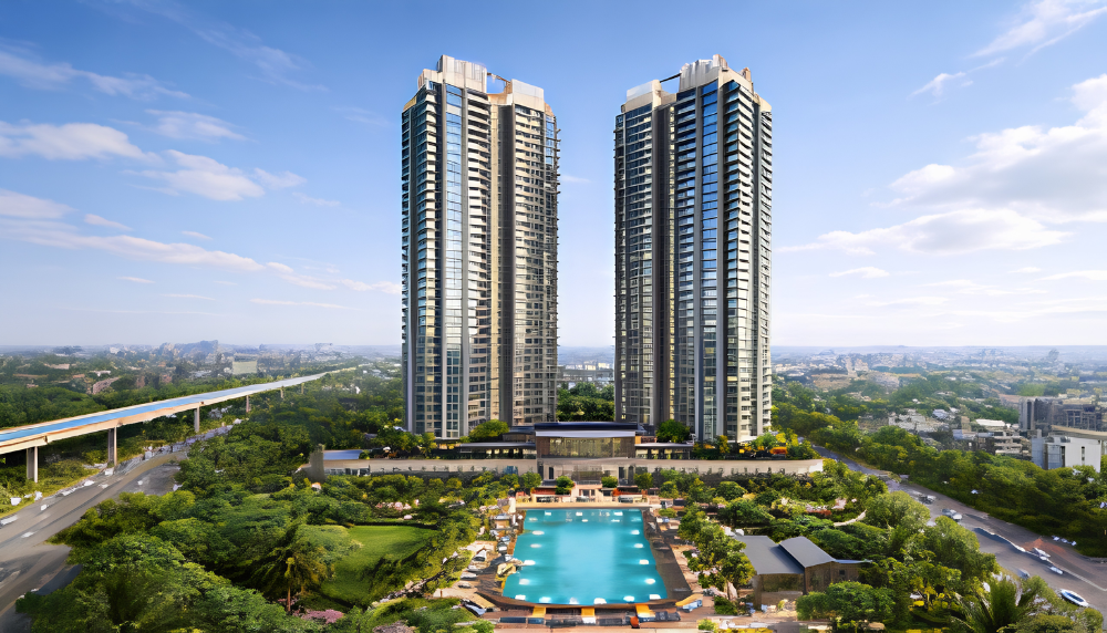 Godrej Kukatpally — Aerial View with Pool